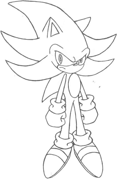 Free Super Sonic And Super Shadow And Super Silver Coloring Pages