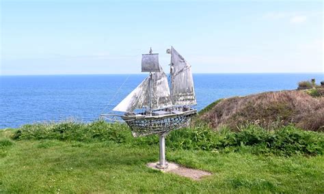 New Nautical Sculpture By Stonehaven Banksy Unveiled On Cliffs Above