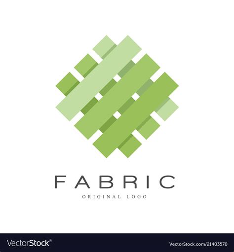 Fabric Original Logo Creative Sign For Company Vector Image