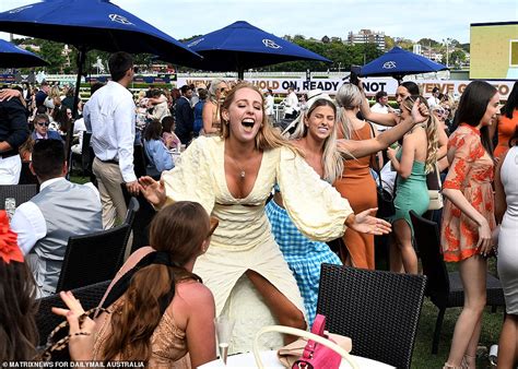 aussies go wild race goers celebrate the return of melbourne cup after world s