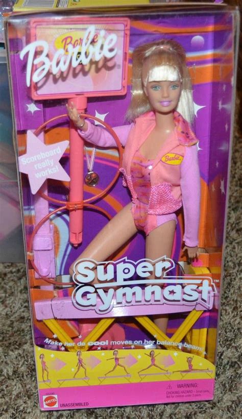 2001 Mattel Super Gymnast Barbie Doll NIB 55290 1719771617 Barbie