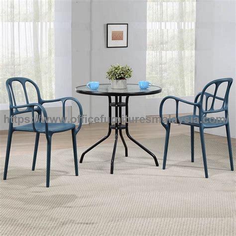 Featuring a dark walnut shade, this dining table will be able to fit a wide range of interior styles; Glass Top Dining Table And Polypropylene Chair Set ...