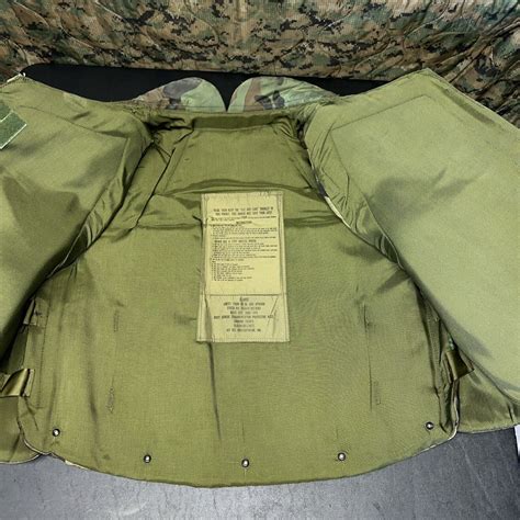 Vintage 80s Us Army Usgi Pasgt Woodland Camo Xl Fragmentation Flak Vest