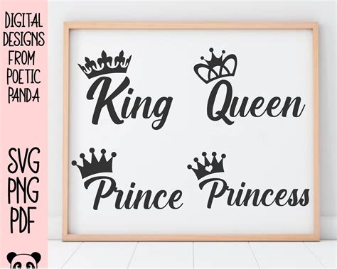 King Svg Queen Svg Prince Svg Princess Svg We Are Kings We Are Images