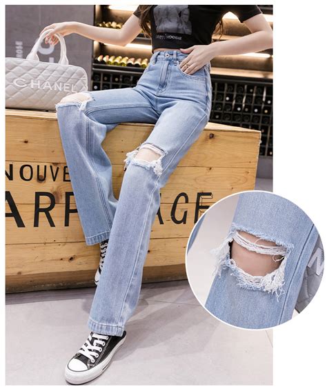 Long High Waisted Distressed Ripped Jeans Rippedjeans® Official Site