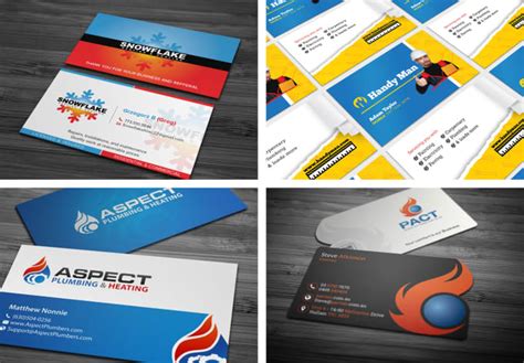 Font, paper quality, and colors don't matter if your business card supplies the wrong information. Do handyman, plumbing, hvac business card design by ...