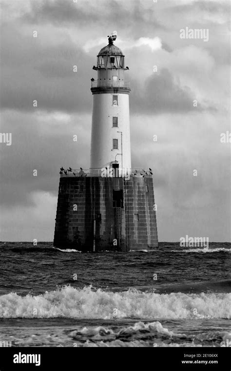 Lighthouse Storm Night Black And White Stock Photos And Images Alamy