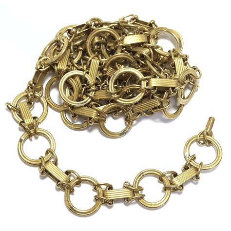 Brass Loop And Link Chain Raw Brass 0988 Bsue Boutiques Bracelet