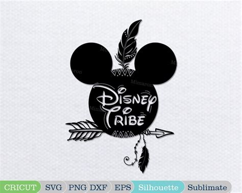 Disney Tribe Svg Mickey Mouse Head Png Tribal Arrow With Etsy