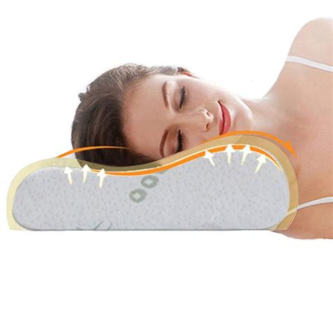 Contour Memory Foam Pillow Cervical Massage Deep Sleep Neck Pillow Anti Snore To Prime Soft