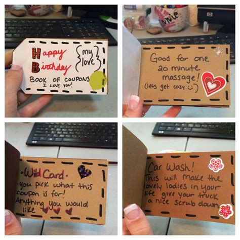 Maybe you would like to learn more about one of these? Birthday coupon book for my husband. DIY add in any ...