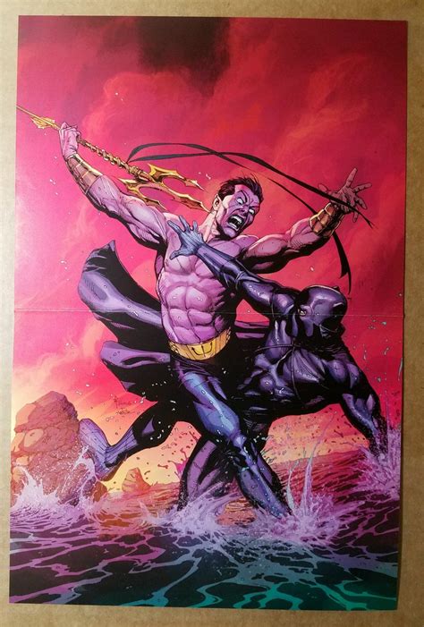 Black Panther 21 Namor Marvel Comics Poster By Gary Frank Marvel Comic