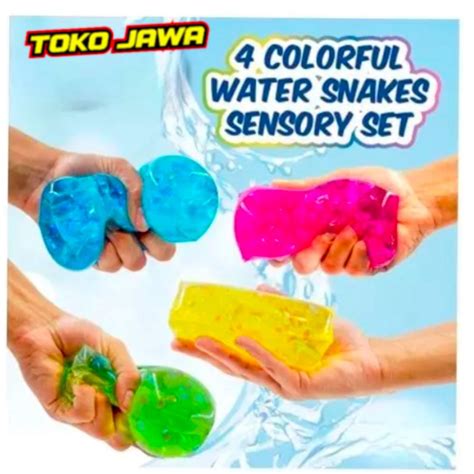 Jual Water Snake Jelly Monster Air Sulit Di Pegang Mainan Anak