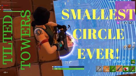 Crazy Tilted Towers Ending Smallest Circle Ever Fortnite Battle