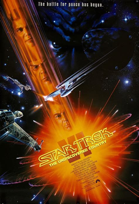 Star Trek Vi The Undiscovered Country 1991 Vintage Movie Poster