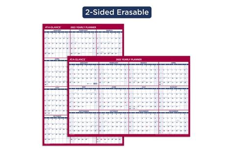 At A Glance 2023 Vertical Horizontal Reversible Erasable Wall Calendar