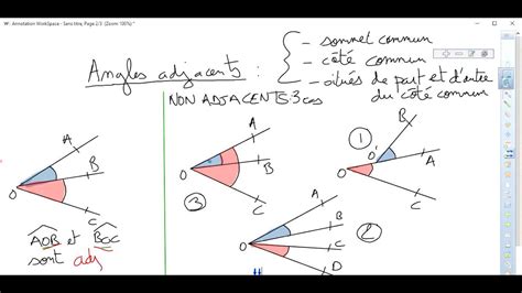 In this tutorial, see how to use what you know about complementary angles to find a missing angle measurement! Angles: II- Angles adjacents (5ème) - YouTube