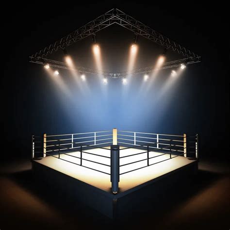 Empty Professional Boxing Ring Stock Image Everypixel