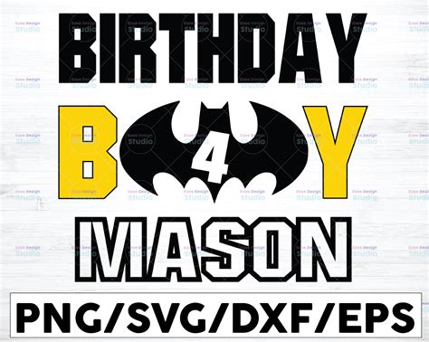 Personalized Name Batman Birthday Svg Boys Birthday Svg Disneyland