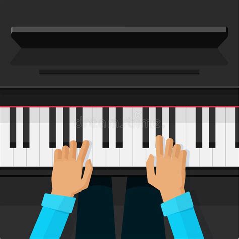 Musiker Pianist Konzert Chor Piktogramm Vektor Abbildung Illustration