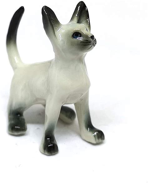 Siamese Cat Figurine Siamese Cat Porcelain Siamese Cat Porcelain Cat