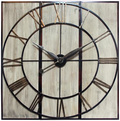 Infinity Instruments Rustic 3 Piece Wall Clock