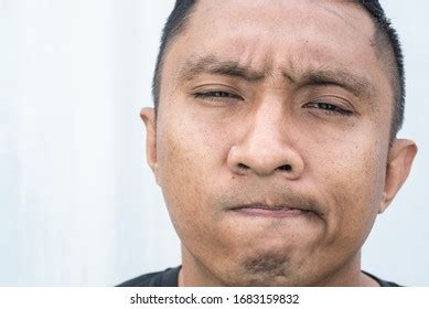 Portrait Face Asian Indonesian Man Frustrated Stock Photo Shutterstock