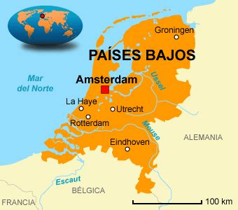 Países Bajos Mapa Regiones