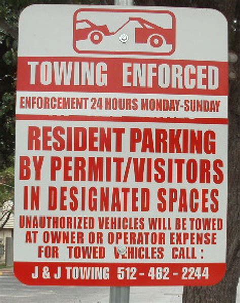 Potentially Illegal Towing Sign Examples Houston Chronicle