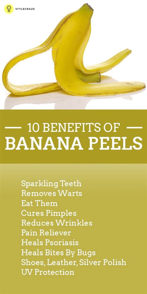 10 Amazing Benefits And Uses Of Banana Peels Banana Benefits Banana Peel Fruit Health Benefits