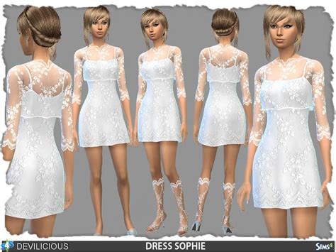 Devilicious Sophie Dress Dresses Sims 4 Children Sims Mods