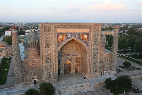 Samarkand Registan Sher Dor Madrasah Samarkand From Ulu Flickr
