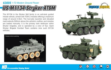 Neo Dragon Armor 63005 172 Us M1134 Stryker Atgm Anti Tank Guided