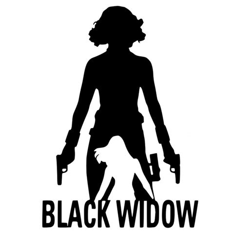 Black Widow Marvels Sticker Vinyl Decal Decalshouse