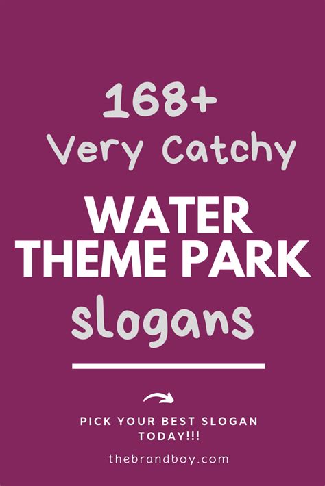 871 Waterpark Slogans And Taglines Generator Guide Water Theme
