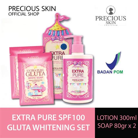 Jual Precious Skin Thailand Extra Pure Gluta Whitening Set Set