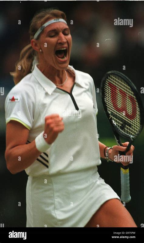 Tennis Wimbledon Womens Singles Steffi Graf V Venus Williams Stock
