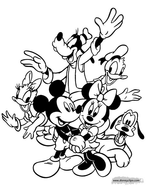 Mickey Mouse And Friends Coloring Pages 8 Disneys World Of Wonders