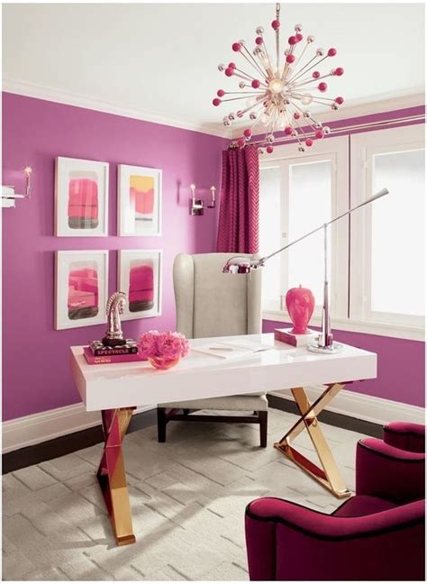 25 Lovely Pink Home Offices To Crush On Shelterness