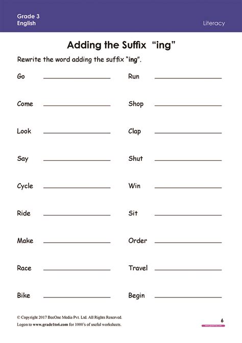 English Grammar Worksheet For Class 3 3rd Grade English Worksheet On