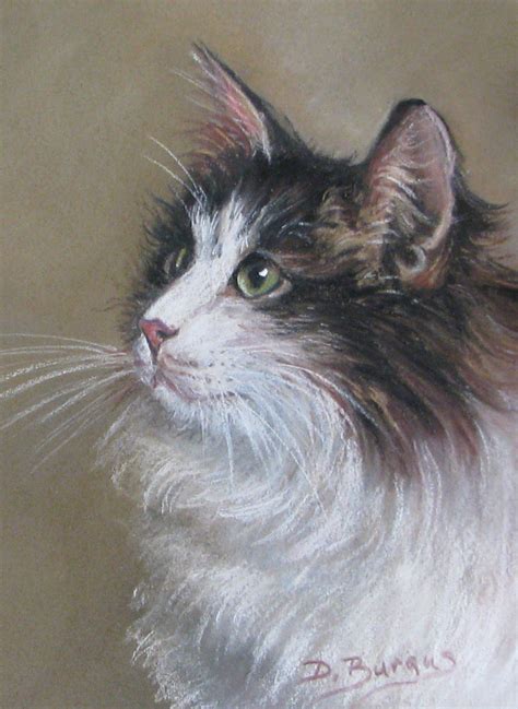 The Creative Spirit Calico Cat Art Kitty Pastel Painting By Della