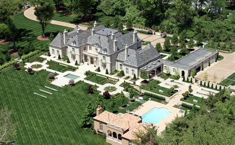 Aerial Pics Of A Stunning French Inspired Mansion In St Louis Mo