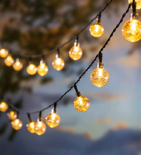 Multi Function Solar Ball String Lights With Warm White Leds Eligible