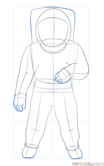 How To Draw An Astronaut Step By Step Drawing Tutorials