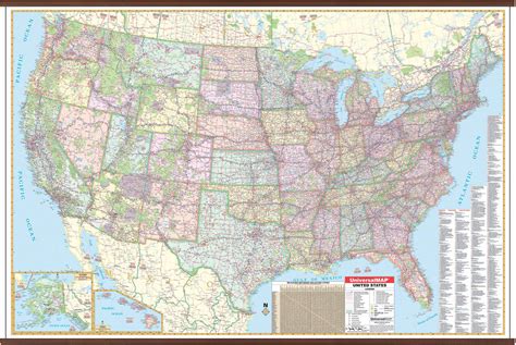 Us Dispatchers Wall Map Kappa Map Group