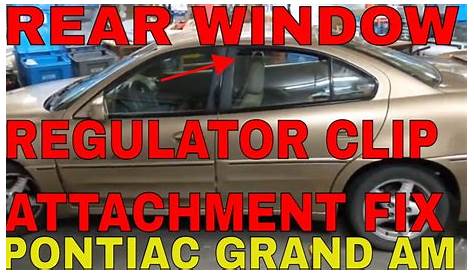 HOW TO FIX THE REAR WINDOW REGULATOR WINDOW CLIP ON A 1999 - 2005