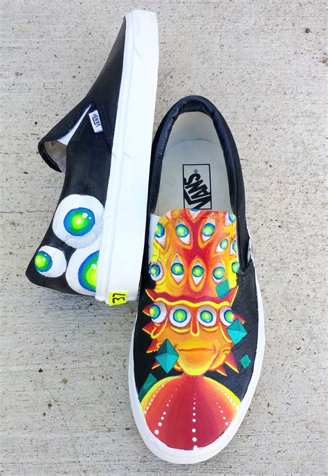 Rick And Morty Custom Painted Vans Trippy Acid Neon Converse Etsy