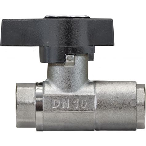 BALL VALVE BUTTERFLY HANDLE F X F NICKEL PLATED BRASS GrippaTank Ltd