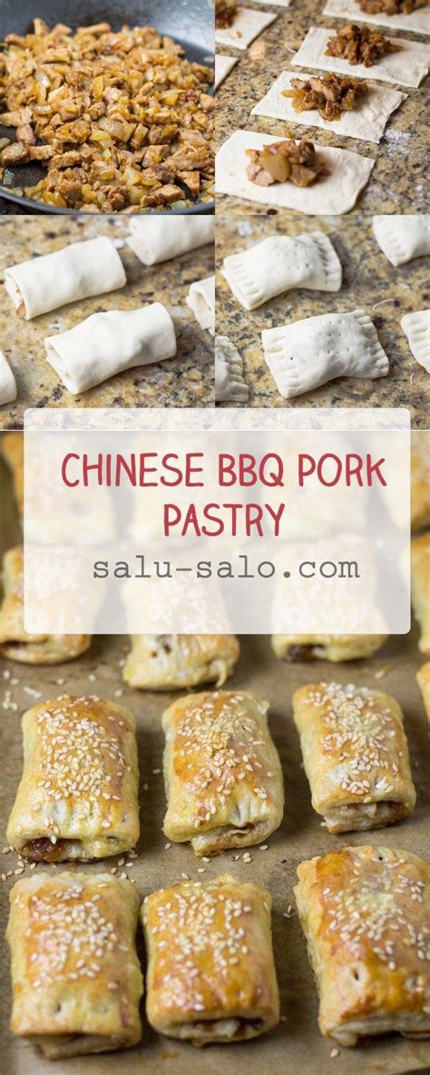 Puff pastry ingredientswater dough:all purpose flour 110glard or shortening 35gsugar 20gboiling water 40goil dough:lard or shortening 45gcake flour. BBQ Pork Pastry | Recipe (With images) | Bbq pork, Puff ...