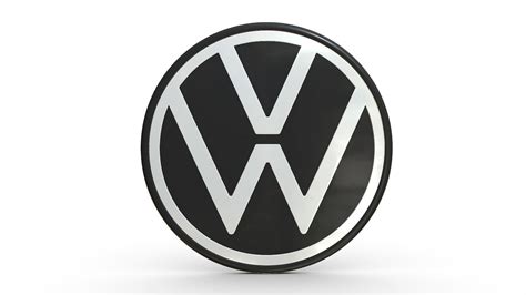 Volkswagen Logo 3d Model Logotype Cgtrader